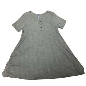 Nu Label Women's Olive Green Top Short Sleeve Stretch Size Large